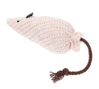 EXAOMBLE Interactive Catnip Plush for Cats and Kittens with Chewing Feature, Adorable Cartoon Shape and Pink Colour, for Indoor Play and Teething Fun