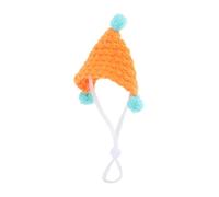 EXAOMBLE Knitted Mini Hat for Small Animals Cute Hamster Hat Adorable Pet Birthday Cap for Guinea Pigs and Bunnies Holiday Accessory for Tiny Pets