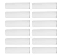 EXAOMBLE Kraft Paper Tubes Recyclable Cardboard Tubes 12pcs White Protector for Document Shipping Rolls and Poster Storage for Art Drawings and Paintings