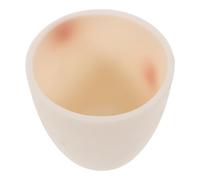 EXAOMBLE Laboratory Melting Crucible Porcelain Cup 40Ml Curved Ceramic Mold Heat Resistant for Jewelry and Metal Refining