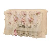 EXAOMBLE Lace Microwave Oven Dustproof Cover Colorful Fabric Protective Microwave Oven Cover for Home Kitchen Splatter Proof Cloth