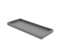 EXAOMBLE Large Rectangular Silicone Vanity Tray Non-slip Decorative Storage Organizer for Bathroom Kitchen Living Dressing Table Multifunctional Countertop Organizer