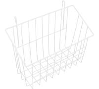 EXAOMBLE Large White Metal Rabbit Feeder Cage Rack for Bunny Guinea Pig Chinchilla Ferret Iron Hay Holder with Smooth Edges for Safe Feeding Spacious Household Hay Rack for Small Pets