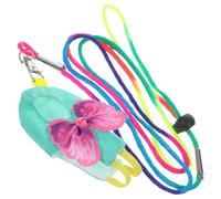 EXAOMBLE Lightweight Fabric Bird Diaper Flight Suit with Leash for Parakeet and Small Birds, Comfortable to Touch with Cute Design, for Flying and Outdoor Activities