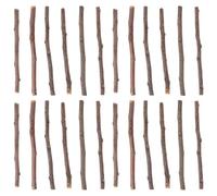 EXAOMBLE Log Sticks for Crafts 40Pcs 4.9Inch Natural Wooden Rods for Rustic Decoration and Crafting