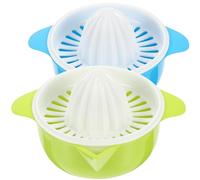 EXAOMBLE Manual Juice Maker for Quick Juicing and Filter Hole 2pcs with Detachable Design and Isolating Fruit Residue Random Color for Citrus and Fruit for Home Use