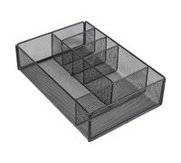 EXAOMBLE Metal Cutlery Rack Kitchen Shelf Organizer for Countertop with Space Optimization and Easy Maintenance, Black Modern Utensil Holder Suitable for Camping and Home Kitchen Storage