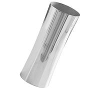 EXAOMBLE Metal Flower Vase Modern Decorative Flower Vase 304 Stainless Steel Silver with Refined Texture Nordic Style for Living Room Tabletop