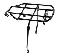 EXAOMBLE Metal Hollow Bike Rear Rack for Backseat Lightweight and Comfortable Cushion Durable Cargo Accessory for Electric Bikes for Family Rides and Long Cycling Trips
