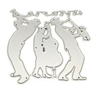 EXAOMBLE Metal Music Instrument Die Cuts for Card Making and Embossing, Silver Carbon Steel Cutting Dies Suitable for Stencil Art and Handmade Paper Crafts