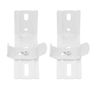 EXAOMBLE Metal Vertical Blind Bracket Clips 2Pcs L-Shaped Mounting Brackets for Wall Mounted Vertical Venetian Blinds