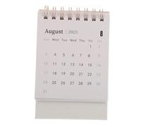 EXAOMBLE Mini Desk Calendar Standing Flip Monthly Planner Lightweight Portable for Home Office Bedside Daily Use Decorative Small Desktop Organizer