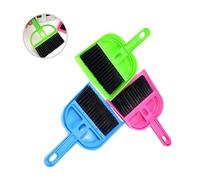 EXAOMBLE Mini Dustpan Brush Set Guinea Pig Cage Cleaning Kit for Hamsters Rabbits Reptiles Cleaning Tool Random Color