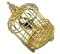 EXAOMBLE Mini House Birdcage Decorative Birdcage for Miniature Scenes Tiny House Prop Chic Simulation Bird Cage Decor for Dollhouse Lightweight Durable Ornament