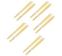 EXAOMBLE Natural Beeswax Ear Wax Candles 10Pcs Trumpet-Shaped Aromatherapy Sticks Bergamot Fragrance Light Yellow for Wax Removal and Clogged Ear Comfort