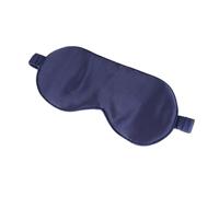 EXAOMBLE Natural Silk Eye Mask Adjustable Shading Blinder Navy Comfortable Sleep Mask for Home Travel Camping Blocks Light for Restful Sleep Unisex Design for All Ages