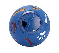 EXAOMBLE Non-Toxic Scented Dog Leaking Food Toy Interactive Paw Print Treat Dispensing Ball for Training and Boredom Relief Suitable for Breeds