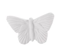 EXAOMBLE Nordic Ceramic Butterfly Wall Hanging Decor Home Crafts for Living Bedroom Hotel Decoration Smooth Delicate Surface White Ceramic Art