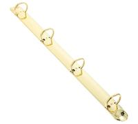 EXAOMBLE Notebook Mechanism Replacement Kit with 4 Golden Metal Binder Rings, Portable Iron Round Ring Binders for Binding Looseleaf Papers and On-the-go Use, Simple and Elegant Design