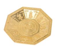 EXAOMBLE Octagonal Iron Versatile Smoke Plate Anti-Aging and Fade-Resistant Features for Religious Ceremonies and Home Decoration, Offering Bowl for Buddhist Worship and Ritual Use