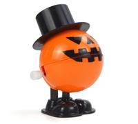 EXAOMBLE Orange Pumpkin Head Wind with Gothic Design, Safe, for Halloween Parties and Day the Dead Celebrations, Plastic Material, Scary Halloween Decoration