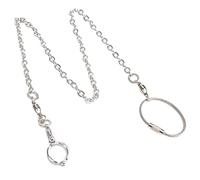 EXAOMBLE Parrot Foot Chain Stainless Steel Bird Leash 50cm Pet Bird Training Chain Adjustable Flying Harness for Outdoor Parrot Training Accessory