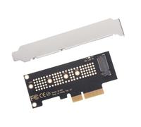 EXAOMBLE Pci-e Card Adapter for Nvme M.2 SSD with Stable Performance and Storage Expansion, Plastic and Alloy Material, Compatible with Gaming Workstations and Desktop PC Build