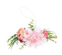 EXAOMBLE Pet Headwear Flower Wreath for Dogs Cats Floral Pet Wedding Collar for Special Occasions Eye Catching Design for Your Furry Friend Pattern C