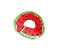 EXAOMBLE Pet Neck Collar Puppy Anti-lick Adjustable Tightness Cotton Canvas Fruit Shape Charming Red Small Dogs Cats Post Surgery Wound Protection