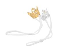 EXAOMBLE Pet Royalty Crown Set 2Pcs Hamster Costume Tiara for Small Animals Birthday Celebrations and Photoshoots