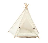 EXAOMBLE Pet Triangle Tent Cat Teepee Pop up Cat Tent Dog Shelter Folding House Portable Pet Creative Nest