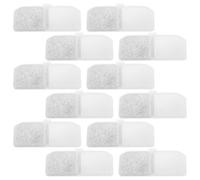 EXAOMBLE Pet Water Fountain Filters Filter Impurities Activated Carbon and Resin Cotton Material 12pcs Catch Hair and Debris for Dogs and Cats for Household Pet Water Dispenser