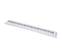 EXAOMBLE Piano Keyboard Practice Paper Chart 88 Key Ratio Design Teaching Aid for Beginners and Students to Improve Learning Efficiency Portable Piano Finger Simulation Guide