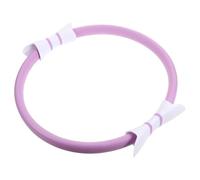 EXAOMBLE Pilates Exercise Circle Purple Resistance Training Ring | Pp Glass Fibre Build, Nbr and Silicone Finish, Foam Grip Details, Pelvic Correction Use