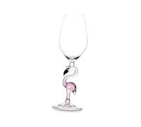 EXAOMBLE Pink Flamingo Glass Wine Goblet Elegant Glassware for Parties Bars Restaurants with Smooth Touch and Craftsmanship