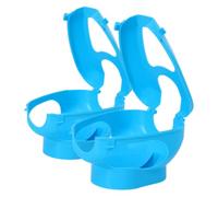 EXAOMBLE Plastic Pigeon Injection Holder Reusable Easy to Install and Sturdy Structure 2pcs with Hollow out Design Pigeon Feeding Stand Suitable for Bird Health Supplies