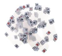 EXAOMBLE Plastic Poker Cards Deck Matte Finish and Comfortable Grip, Waterproof Cheat Resistant Plastic Game Cards for Family Games and Poolside Entertainment