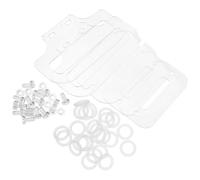 EXAOMBLE Plastic Screws and Nuts High Transparency with Fixing Sheets and Versatile Compatibility for Acrylic Hamster Cage Accessories for Mouse and Small Pets Habitats