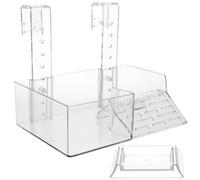 EXAOMBLE Platform with Basking Hanging Acrylic Turtle for Easy Installation and Space-saving Design, Suitable for Sun-bathing and Daily Use Tank Aquatic Reptile Terrariums