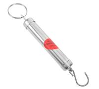 EXAOMBLE Portable Handheld Spring Scale 5Kg Mechanical Hanging Weighing Scale Stainless Steel Hook for Vegetables Shopping and Travel Measurement