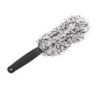 EXAOMBLE Portable Microfibre Wheel Scrub Brush with Long Handle Design for Reliable Cleaning of Car Rims and Tyres for Commercial Use and Car Detailing