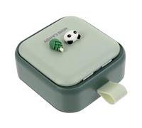 EXAOMBLE Portable Pill Container Case with Four Multi Compartments, Made of Sturdy Pp Material, Featuring Good Sealing Effect and Strong Corrosion Resistance for Daily Medicine Organisation