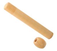EXAOMBLE Portable Stand Smooth Toothbrush with Holder Bamboo Grinding Plastic, Rustic Style Toothbrush Storage Organizer for Dresser Countertop outside Use