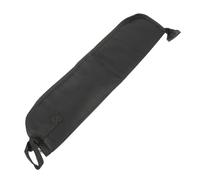 EXAOMBLE Professional Drumstick Bag - Waterproof Oxford Cloth Drum Stick Storage Pouch with Smooth Zipper Large Capacity Hold 4 Pairs of Drum Sticks Black Carry Bag for Practice and Gig Use