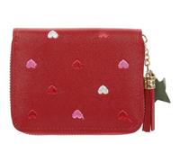 EXAOMBLE Pu and Easy to Carry with Unique Capacity Design Change Purse Imitation Leather Card Wallet Small Red Fashion Style for Women for Everyday Use