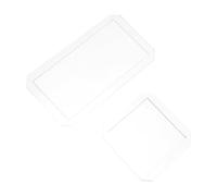 EXAOMBLE Quilting Rulers 4Pcs Acrylic Rectangular Templates for Patchwork and Sewing DIY Crafts with Sturdy Material for Quilting Hobbyists