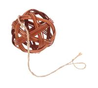 EXAOMBLE Rabbit Chew Toy Grass Balls with Rattan Straw Rack Natural Bite-resistant Grape Vine Chew Treat for Small Animals Including Guinea Pigs Hamsters and Chinchillas