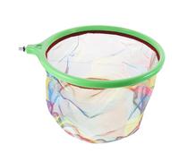 EXAOMBLE Rainbow Color Fish Shrimp Net Aquarium Mesh Cleaner Easy to Use Fish Tank Filter Net with Lifting Rings Compact Design for Effortless Debris Removal