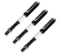 EXAOMBLE Refillable Fountain Brush Pen with Piston Filling System 3pcs Soft Nylon Bristle Calligraphy Pen Smooth Writing Flexible Tip for Artwork and Scrapbook for Chinese and Japanese