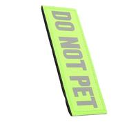 EXAOMBLE Reflective Service Dog Vest Patch Removable Hook Backing for Professional Training Nylon Do Not Pet Harness Appliques for Collars Vests and Leashes